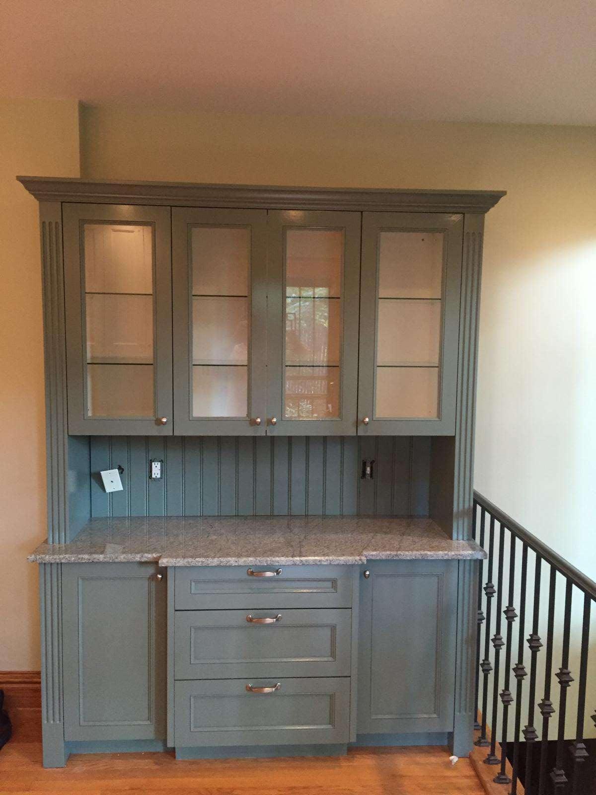 Repainted cabinets